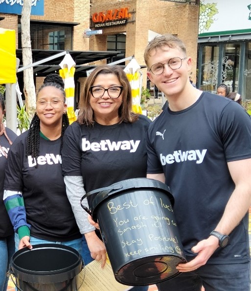 Betway Africa Mandela Day - People standing in front of gazebo